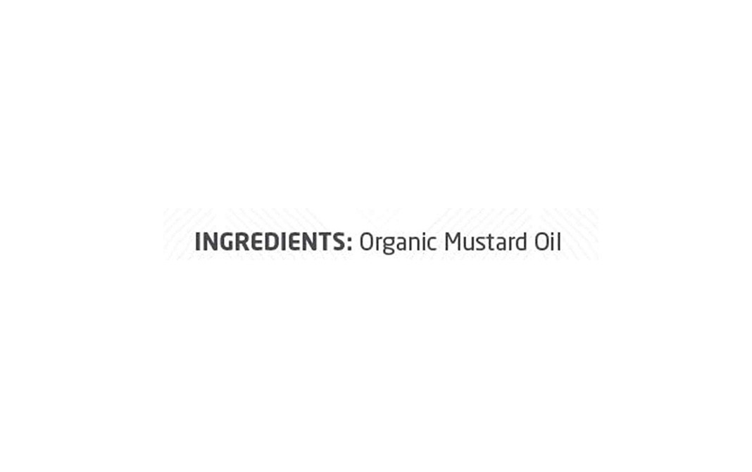 Nouriza Organic Mustard Cold Pressed Oil   Glass Bottle  1 litre
